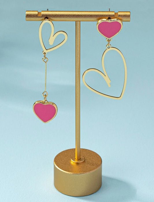 Dangling Pink Hearts