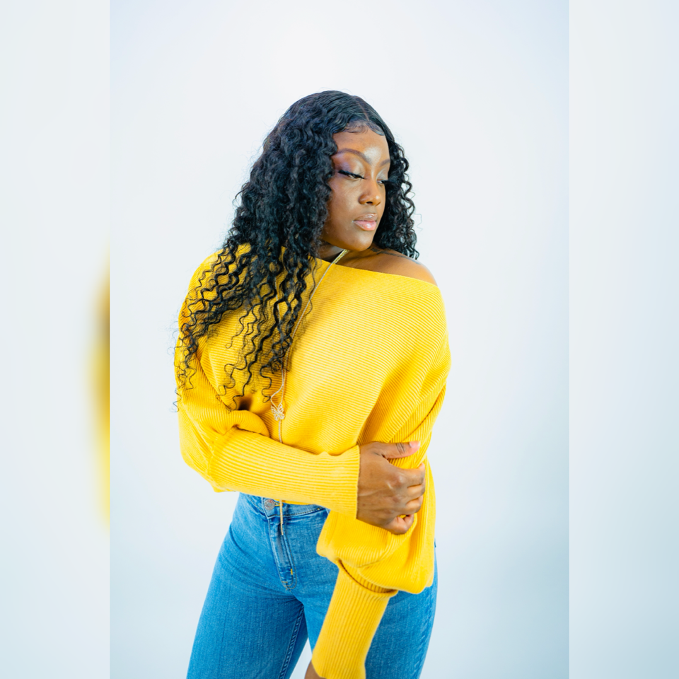 Off Shoulder Sweater