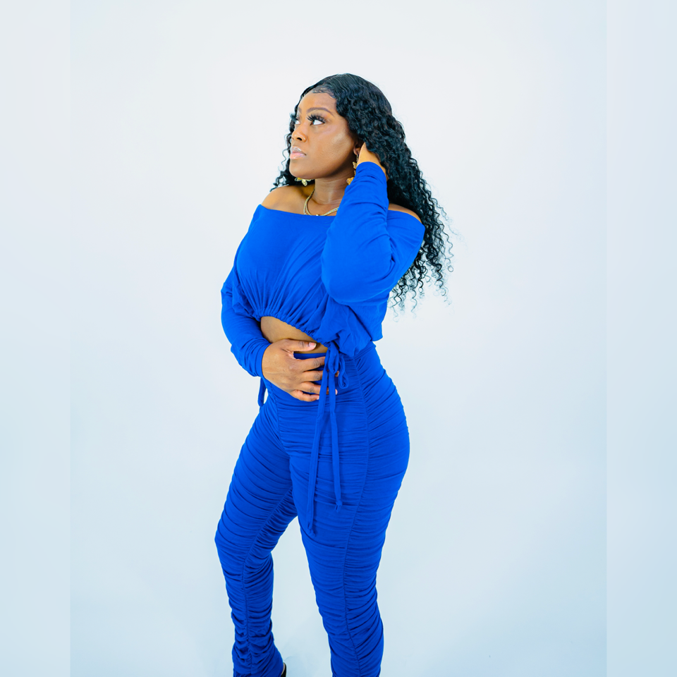 Its Giving Royal Blue Pants Set