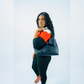Knitted Color Block Jogger Set