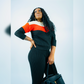 Knitted Color Block Jogger Set