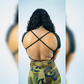 Black Cris Cross Back out Shirt
