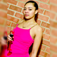 Famous Ruched Pink Dress
