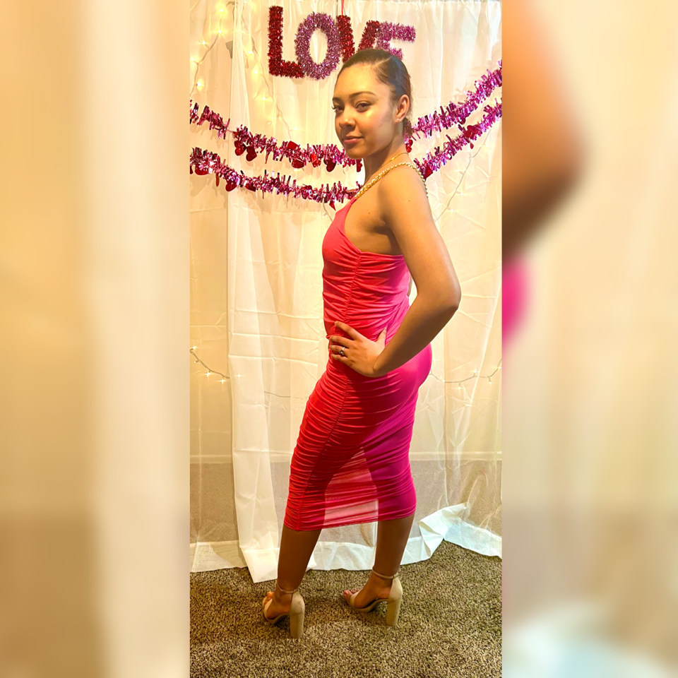 Famous Ruched Pink Dress