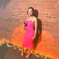 Famous Ruched Pink Dress