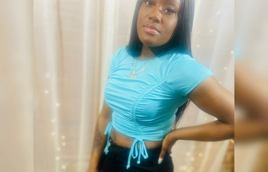 Drawstring Crop Top