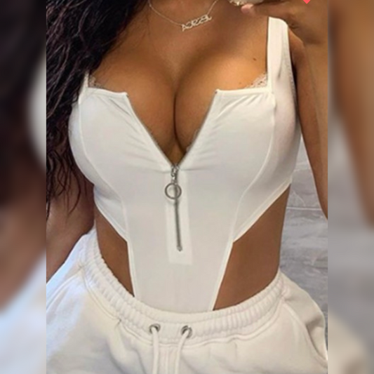 Zipper Strap BodySuit