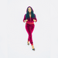 Burgundy Velvet Jogger Set