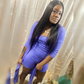 Jolly Purple 2 piece Romper Jacket Set