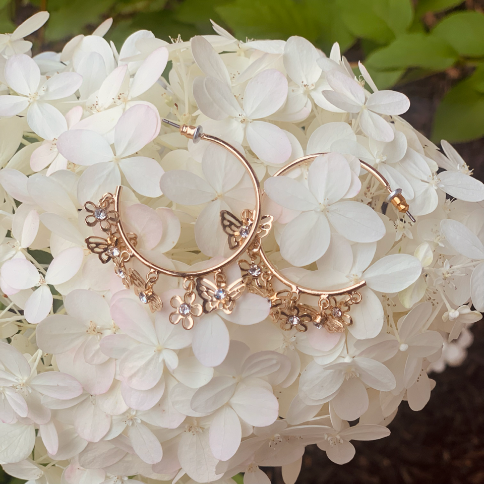 Linked Butterfly semi hoop
