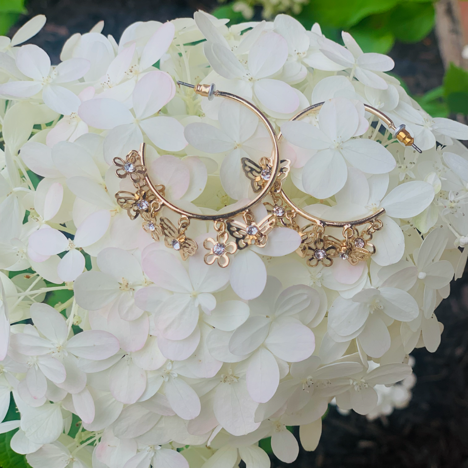 Linked Butterfly semi hoop