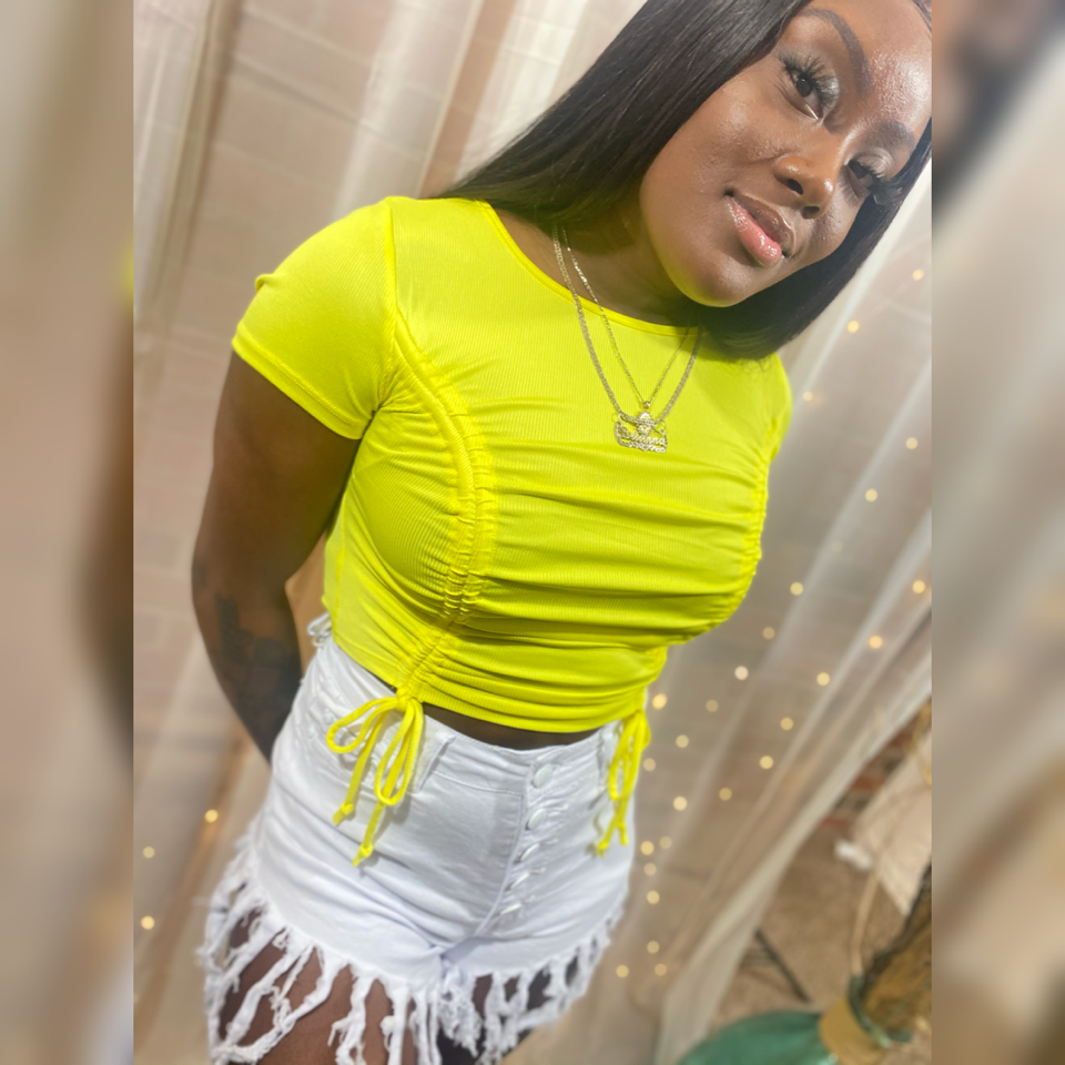 Drawstring Crop Top